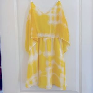 Yellow Open Back BCBG Dress